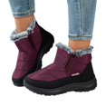thumbnail image 5 of Insulated Winter Boots for Women - -Lined Cold Weather Outdoor Footwear With Low Heel Pull-On Design, 5 of 9