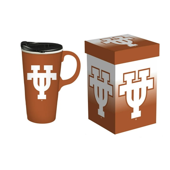 Texas Longhorns 17oz. Travel Latte Mug with Gift Box