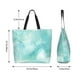 thumbnail image 5 of Disketp Blue Marble Bolsa Tote Estampada para Mujer, Bolso de Hombro y de Mano para Compras y Viajes, 5 of 8