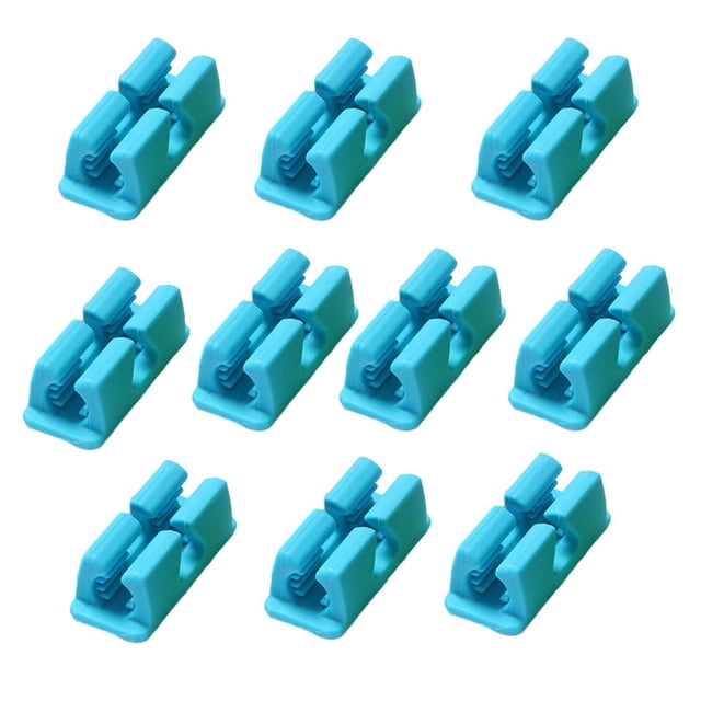 Portalápices de silicona kusrkot Accesorios de escritorio de oficina lateral adhesivo 10 Uds Azul