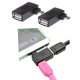 thumbnail image 1 of Adaptador OTG Hugo Micro USB 2.0 en Ángulo Izquierdo con Alimentación USB Negro, 1 of 8