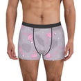 thumbnail image 2 of Goofa Pink Flamingo Printed Men's Boxer Briefs Underwear, Moisture-Wicking Underwear, Trunk,Soft and Breathable Cotton Underwear-Large, 2 of 9