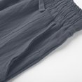 thumbnail image 7 of Lenpel Girls' Summer Pants Loose Elastic Waist Drawstring Side Split Wide Leg Pants Lightweight Casual Trousers with Pockets, 7 of 7