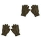 thumbnail image 2 of Guardurnaity 1 par de guantes para niños Estilo simple Calentador de dedos Cómodos Niños Niñas Guante de color sólido para niños pequeños Ejercito verde 2piezas, 2 of 6