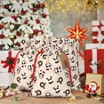 thumbnail image 5 of Fuzoiu Panda Ice Creams Donuts Print Christmas Gift Bag,Burlap Gift Bag with Drawstring Closure & Hang Tag,Perfect for Holidays, Birthdays, and Special Occasions-Small, 5 of 7