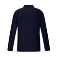 thumbnail image 5 of Aofany Men's Knit Shirts Lapel Long Sleeve Shirt Fashion Button Solid Color Slim Fit Tee Shirts, 5 of 5