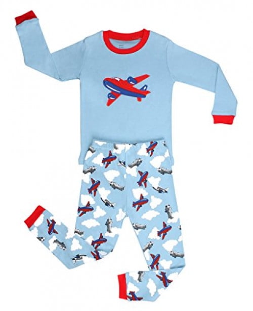 Little Boys Pajamas Summer PJs for Boys 100% Cotton Toddler Boys Summer Pajamas 2 Pieces Pajamas for Boys Size 2-7T