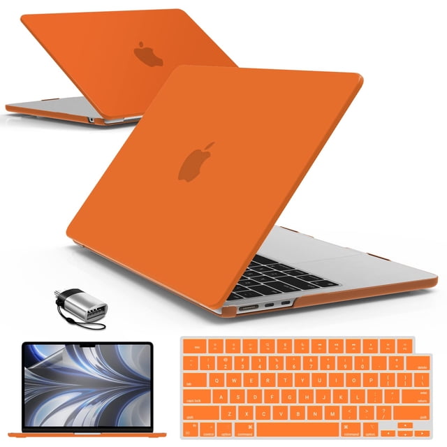 Funda rígida IBENZER para MacBook Air 13.6" 2022-2025 color naranja