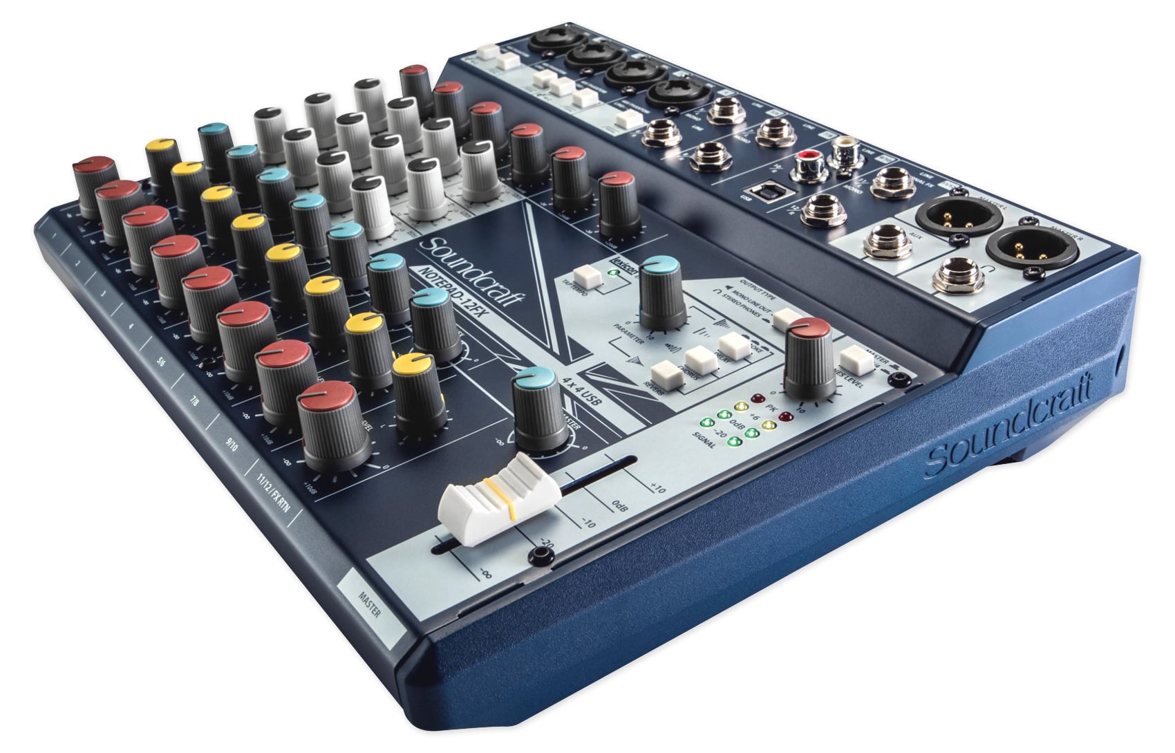 Soundcraft 4-Person Podcast Podcasting Recording Kit w/Mics+Headphones+Tripods