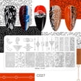 thumbnail image 1 of Placas de estampado de uñas con diseño de personajes extravagantes, plantillas para decoración de uñas, imágenes de líneas de arte de uñas, 1 of 2