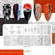 thumbnail image 1 of Placas de estampado de uñas con diseño de personajes extravagantes, plantillas para decoración de uñas, imágenes de líneas de arte de uñas, 1 of 2