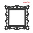 thumbnail image 4 of Hallow Out Switch Pegatinas Espejo Envolvente Etiqueta Etiqueta Decoración Clear Plástico Wall Art Decal para Tienda Inicio Decoración de Pared Negro Inevent OD003274-03, 4 of 7