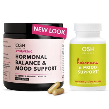 Osh Wellness Hormone Balance for Women | Ashwagandha, Rhodiola, & Shatavari | Estrogen, Cortisol, Stress, & Sleep Support | Made in USA | 30 Day Supply