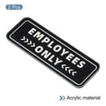 thumbnail image 3 of Unique Bargains Employee Only Sign 6'x2' Self Adhesive Staff Only Sticker Black 2 Pack, 3 of 6