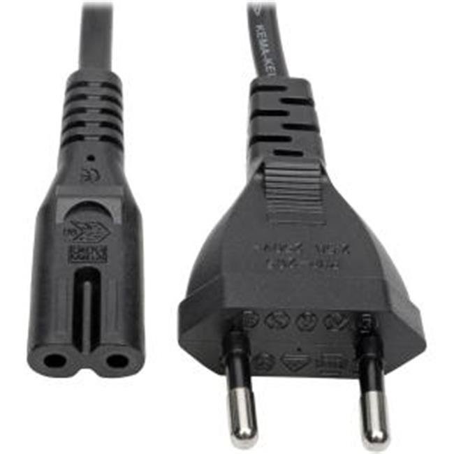 Tripp Lite 2-Prong Europlug Computer Power Cord 2.5A C7 to CEE 7