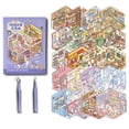 thumbnail image 1 of Libro de Escenas con Pegatinas PLEAVEE 3D Terapia de Stickers 20 Set, 1 of 6