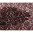 thumbnail image 4 of oneOone Viscose Chiffon Fabric Leaves & Floral Block Decor Fabric Printed BTY 42 Inch Wide, 4 of 4