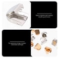 thumbnail image 4 of 100pcs Hebillas de cordones de Shoelace de acero inoxidable 100PCS Cordones de cordones, 4 of 6