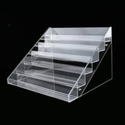 Nail Polish Table Rack, Estink 6 Tiers Cosmetic Nail Polish Clear Acrylic Holder Rack Tabletop Display Stand Holds up to 30 Bottles(3 Tiers)