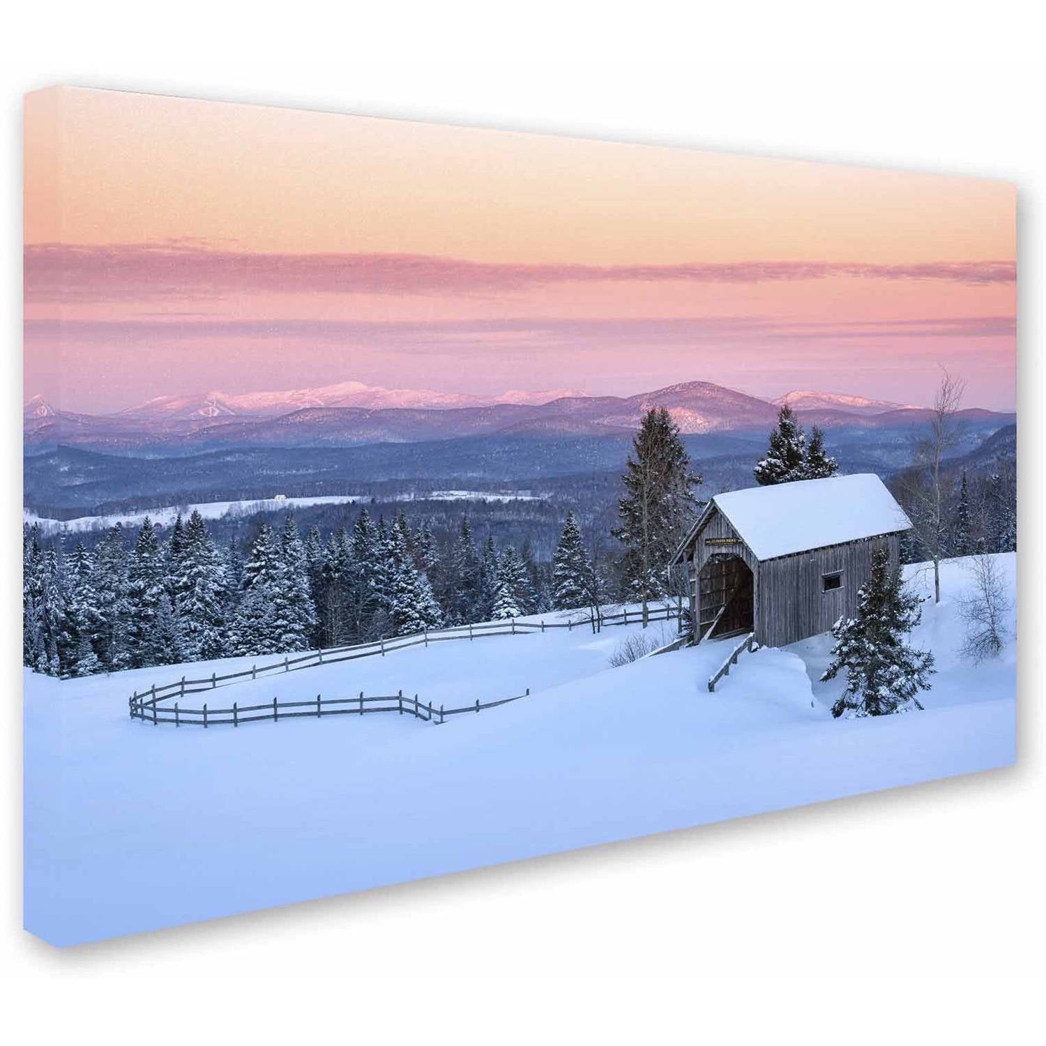 Trademark Fine Art 'Bridge on a Hill' Canvas Art by Michael Blanchette Photography