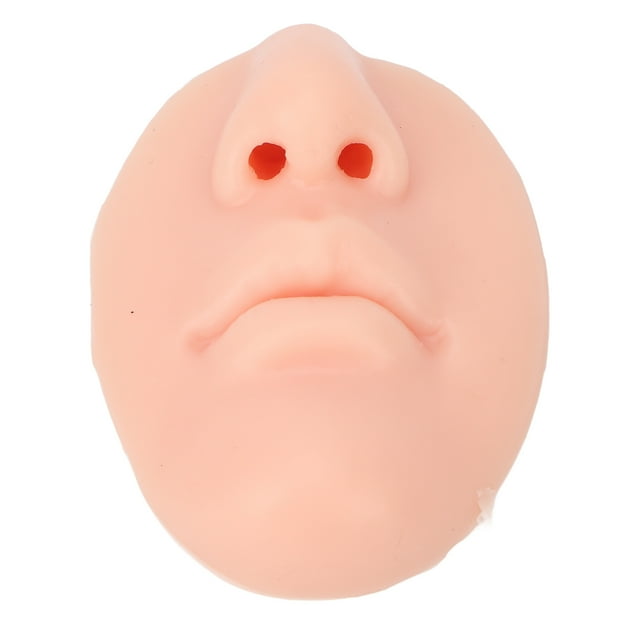 Soft Silicone Nose Model, Elastic Flexible Silicone Nose Model Versatile 3pcs with Mouth for Teacher for School Light Skin Color