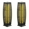 thumbnail image 1 of Gymax 2-Piece Outdoor Solar-Powered Floor Lamps IP65 Waterproof w/ Auto On/Off Light Black, 1 of 10