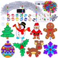 thumbnail image 1 of Kit de Manualidades Navideñas Winlyn 24 Juegos para Hacer Suncatchers DIY, 1 of 9