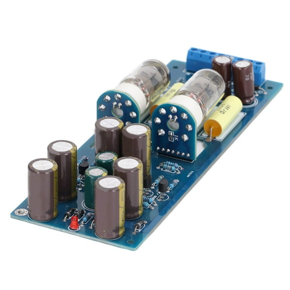 Preamp Amplification Board,6J1 Vacuum Tube Preamplifier Power Amplifier Boardwith LED Vacuum Tube Preamplifier Module Exceptional Craftsmanship