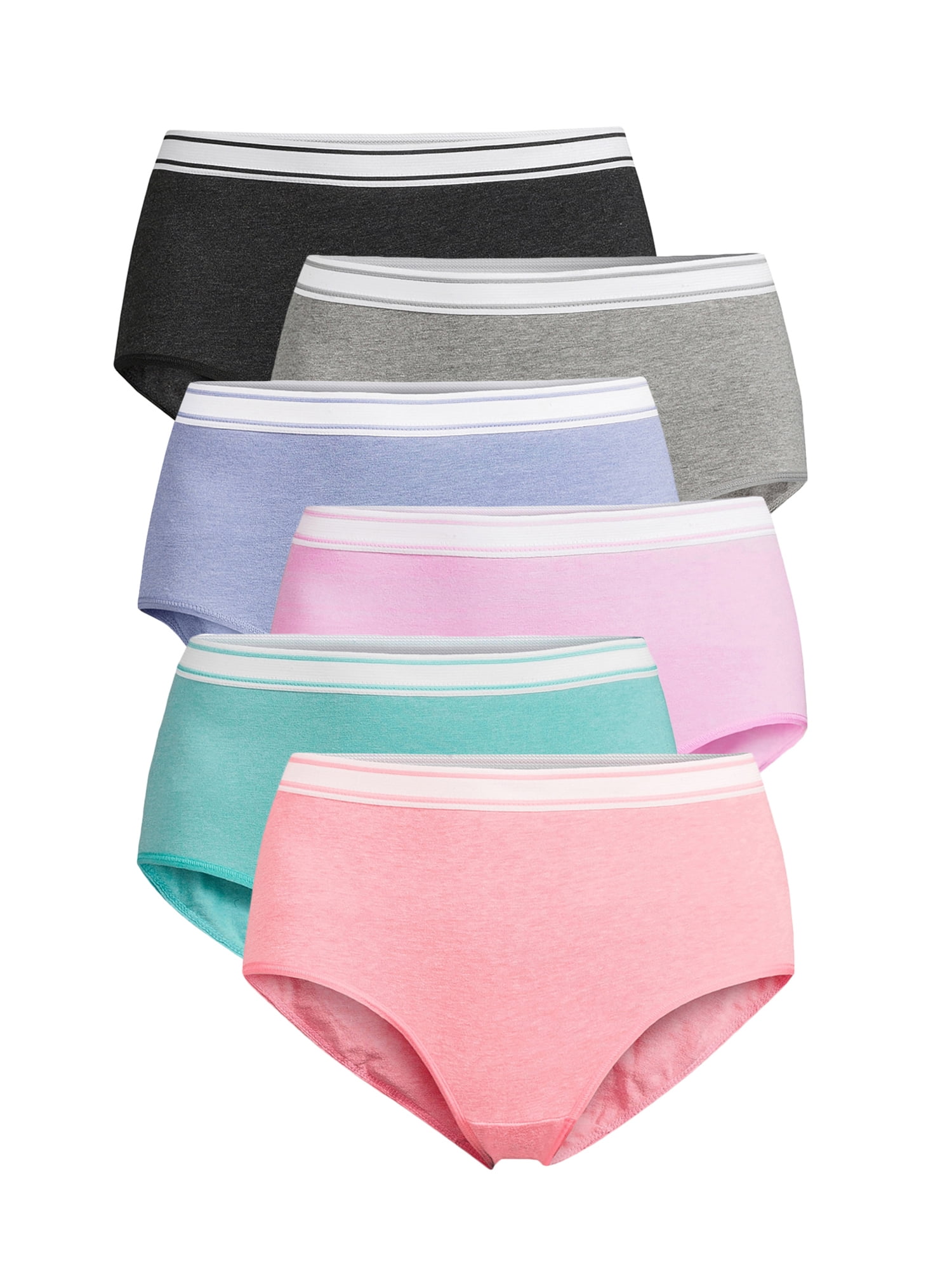 Secret Treasures Women's Cotton Stretch Brief Panties, 12Pack