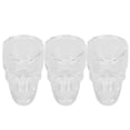 thumbnail image 3 of Vaso de Agua ANGGREK 3 uds 75ML Copa de Cristal Con Forma de Cabeza de calavera, 3 of 8