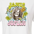 thumbnail image 3 of Janis Joplin - Butterfly And Flowers - Juniors Cropped Cotton Blend T-Shirt, 3 of 5