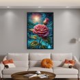 thumbnail image 2 of Hilo Algodón Ecológico Bordado Ilustraciones Punto Cruz Con Rosas Impresas 11CT 40x60cm, 2 of 9