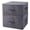 Black Gray, variant on 3-pack Beige Folding Storboxes With Zip Lid | Collapsible & Stackable Rigid Organizer Bfor Clothes Blankets Books