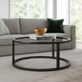 thumbnail image 7 of Evelyn&Zoe Parker 35" Wide Round Coffee Table, Blackened Bronze, 7 of 7