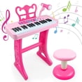 thumbnail image 1 of Teclado Piano Love&Mini de 37 teclas con micrófono, taburete y altavoz, 1 of 9