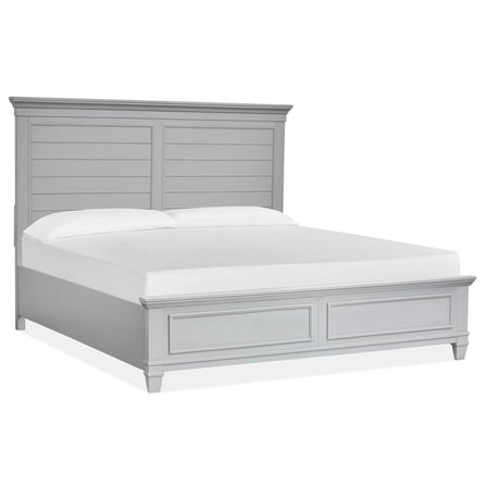Magnussen Home Charleston Harbor Gray King Grey Panel Bed