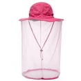 thumbnail image 2 of Unisex Mosquito Insect Bee Net Mesh Head Face Protector Fishing Hunting Hat Sapphire Blue, 2 of 13