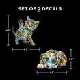 thumbnail image 3 of Auto Drive Colorful Pet Decals - 2 Pack, 3 of 7