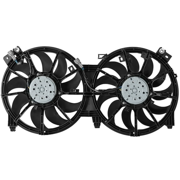 DNA Motoring OEM-RF-0230 For 2009 to 2014 Nissan Maxima Factory Style Radiator Cooling Fan Assembly NI3115139 10 11 12 13