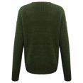 thumbnail image 6 of Apepal Sweaters for Women Women's Sweater Casual Long Sleeve V Neck Solid Loose Chunky Knit Pullover Tops Fall Sweaters for Women Army Green L, 6 of 6