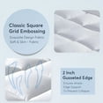 thumbnail image 6 of Thinway Twin Mattress Topper, Cooling, Extra Thick, Pressure Relief, 400TC, 8-21" Deep Pocket, Sensitive Skin, 39x75 Inches White, 6 of 10