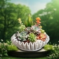 thumbnail image 2 of YangJinLian Fluted Ruffle Decorative Bowl, Scalloped Bowl Decorative Bowl, Decorative Trays Fruit Bowl for Home Decor Gifts, 2 of 6