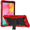 thumbnail image 3 of For Samsung Galaxy Tab A 10.1 Case SM-T510 T515, Allytech Heavy Duty Shockproof Rugged Full Body Protective Case Impact Defender Hard Kickstand Cover for Samsung Galaxy Tab A 10.1 2019,Red/Black, 3 of 9