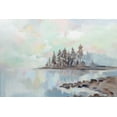 thumbnail image 2 of Vassileva, Silvia 18x13 Gold Ornate Wood Framed with Double Matting Museum Art Print Titled - Foggy Lake, 2 of 4