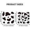 thumbnail image 3 of 2Pcs Cow Print Reusable Painting Stencil Template with Paint Brush DIY Furniture Wall Floor Decor 11.8×11.8inch, 3 of 9