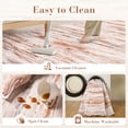 thumbnail image 5 of VUNATE 9'x12' Abstract Area Rugs for Living Room Washable Modern Carpet Non Slip Soft Indoor Throw Rug for Bedroom Dinning Room Orange, 5 of 8