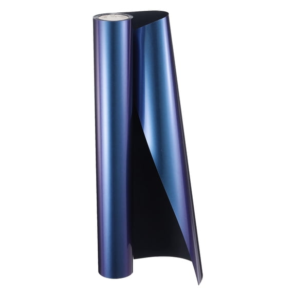 Uxcell HTV Heat Transfer Vinyl 11.8" x 5ft Roll PU Bright Purple Charm Blue Iron on Vinyl Easy to Cut & Weed