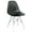 Transparent Black, variant on 32.40 in. Dover Molded Side Chair with Acrylic Base, Transparent Black