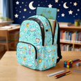 thumbnail image 3 of DISNIMO Stationery Print Large Capacity School Backpack, Multi Compartments with Side Mesh Pockets, Durable Bookbag for Elementary & Middle School Students Daily Use, 3 of 7