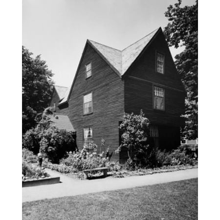 Plants In Front Of A House The House Of The Seven Gables Salem Massachusetts Usa Canvas Art 24 X 36 - 